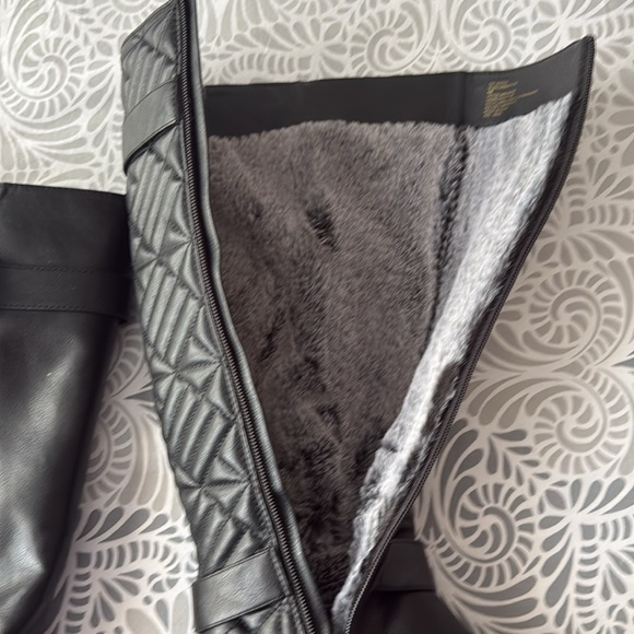 White Mountain Black Quilted Knee high Boots - Picture 3 of 3